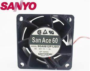 1pcs 9GA0612P1J051 12V 1.5A violence server inverter axial cooling fan 6038 60*60*38mm