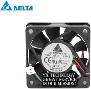 Delta New and Original AFB0624HB 6015 24V 0.12A industrial inverter cooling fan for  60*60*15mm