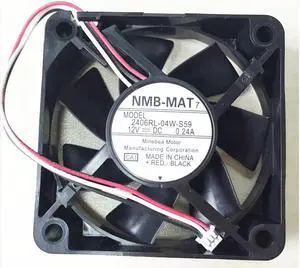 1pcs 2406RL-04W-S59 12V 0.24A 6015 6CM Projector axial cooling fan