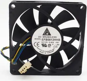 20pcs Cooling fan for Delta EFB0812HHB 8015 12V 0.4A 8CM four-wire PWM temperature control function