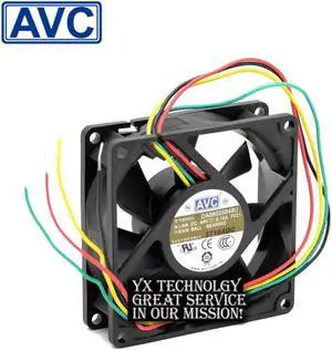 AVC P021 DC48V 0.14A DA08025B48U  4-wire  server inverter industrial case cooling fans 80x80x25mm