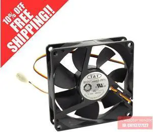 New  T&T 8020 8cm 48V 8020TH48B-PF1 ball fan