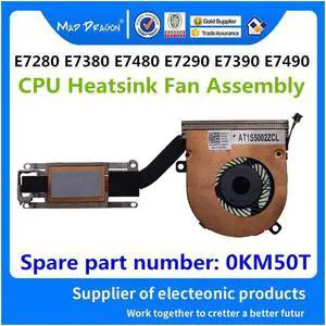 MAD DRAGON Brand laptop new CPU Heatsink CPU Fan Assembly For Dell Latitude E7280 E7380 E7480 E7290 E7390 E7490 KM50T 0KM50T