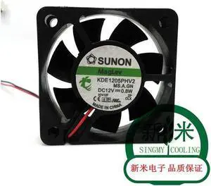 SUNON KDE1205PHV2 5015 12V 0.8W 5CM 2 lines silence Maglev cooling fan