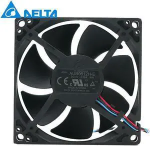 1pcs AUB0812H-E ROO 12V 0.3A 8CM 3 wire projector axial cooling fan 3000RPM 35CFM
