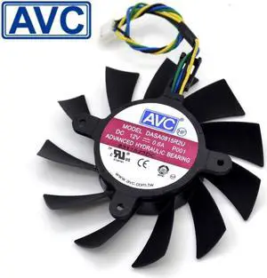New GTX460 550TI Four -pin video card cooling fan smart thermostat DASA0815R2U DC12V 0.60A 75mm diameter