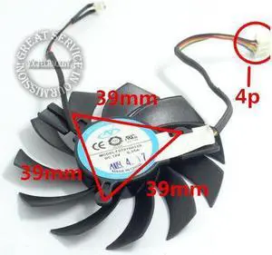 video card fanNew Graphics card fan FD7010H12D 12V 0.35A 73mm diameter