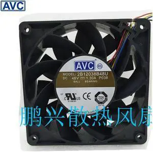 AVC radiating plate 210046924171 2B12038B48U 6 12038 48V 1.3A fan