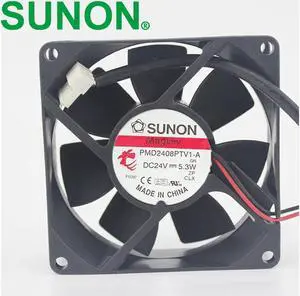 1pcs PMD2408PTV1-A 24V 5.3W cooling fan 8025 8CM  80mm inverter industrial cooler