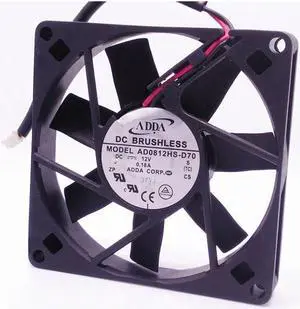 1pcs  AD0812HS-D70 silent fan 12V 0. 18A 8015 80*80*15MM 8CM 80MM cooling fan