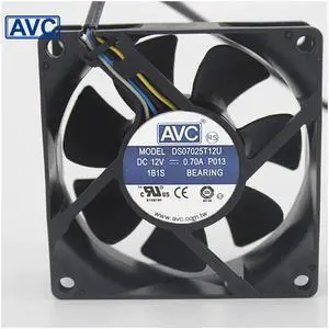 1pcs DS07025T12U 70mm 7025 DC 12V 0.7A 4 -pin PWM cpu pc case cooling fan