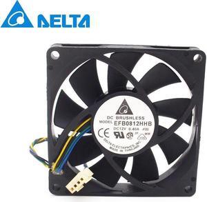 1pcs  EFB0812HHB 8015 8cm 80*80*15 12V 0.40A PWM speed adjustable fan
