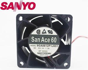 1pcs 9GA0612P1J051 12V 1.5A violence server inverter axial cooling fan 6038 60*60*38mm