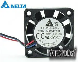 50pcs   original The original 12V 0.14A 4010 AFB0412HA 4CM dual ball bearing fan