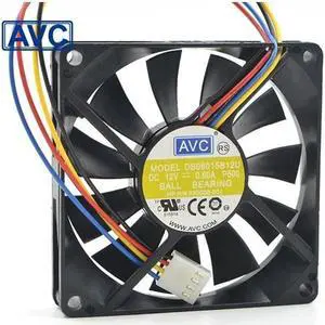 1pcs DS08015B12U 12V 0.60A 80*80*15 PWM chassis computer cooling fan