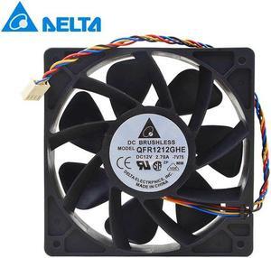 1pcs QFR1212GHE QFR1212GHE-PWM 4P 12V 2.7A 12038 Server cooling fan 74Y5220 120*120*38mm for Bitcoin Miner