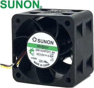 1pcs GM1204PQV1-8A 12V 2.8W 4CM 4028 3-line 1U 2U server fan 9200rpm 14CFM