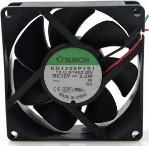 New KD1208PTS1 12V 2.6W 8CM 8025 chassis power supply cooling fan  80*80*25mm