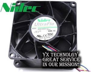 Nidec  80 * 80* 38mm  8038 double ball bearing fan high speed server V80E12BGA7-07  for  nidec