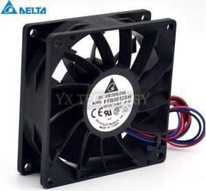 Delta New and original inverter fan FFB0812SH 8025 12V big fan pressure 80*80*25mm