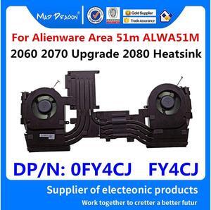 FOR Dell ALIENWARE 51M AREA-51M 2060 2070 Upgrade High Power RTX 2080 NEW original Cooling Heatsink Fan Assembly 0FY4CJ FY4CJ