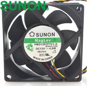 1pcs PMD1207PTV1-A 7025 7CM 70x70x25mm magnetic levitation maintenance bearing large air volume fan  12V 4.6W