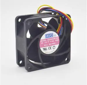original PWM cooling fan DS06025R12U 12V 0.7A 4 wire 6CM 6025 10pcs\/lot
