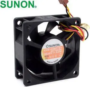 1pcs SUNON 6025 2.2W KDE1206PTB1 6CM 12V 3 wire alarm cooling fan