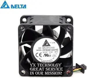 Delta new 60*60*38MM   6038 FFR0612DHE 12V 3.30A 6CM ultra violence a cooling fan  for  100pcs \/lot