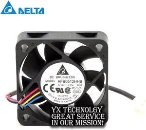 Delta New 5015 AFB0512HHB 12V 0.20A double ball four wire PWM server fans for  50*50*15mm