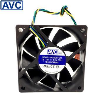 AVC New and Original  DA07020T12U 7020 12V line four speed single ball CPU cooling fan