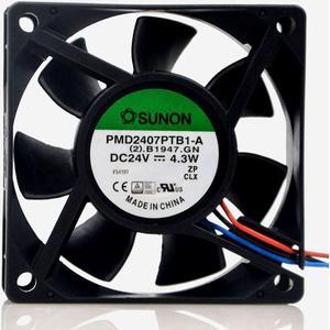 1pcs PMD2407PTB1-A 7CM fan 24V 4.3w 5.0w 7020 3-wire inverter cooling fan