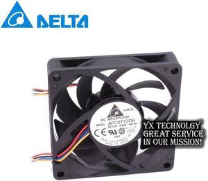 Delta 70*70*15mm  7015 12V 0.45A AFC0712DB 4-wire  PWM dual ball bearing CPU cooling fan