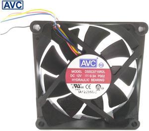 1pcs DSSC0715R2L, P002 DC 12V 0.3A 4-wire 4-pin connector 100mm 70x70x15mm Server Square Cooling fan