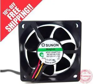 SUNON KDE1206PTV2 6025 12V 1.1W cooling fan SUNON KDE1206PTV2 6025 12V 1.1W cooling fan