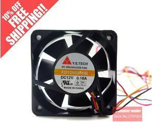 Y.S.TECH 6025 DC 12V 0.18A FD126025HB cooling fan