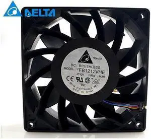 Delta orginal FFB1212VHE 4 Wires Server Inverter Blower DC 12V 1.5A 12038 120*120*38mm Cooler Double Ball Cooling Fans Delta orginal FFB1212VHE 4 Wires Server Inverter Blower DC 12V 1.5A 12038 120*120*38mm Cooler Double Ball Cooling Fans