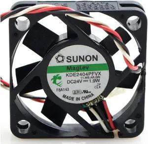 KDE2404PFVX Double Ball Bearing Cooling Axial Fan DC 24V 1.9W 4010 40*40*10mm