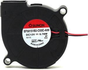 1pcs EF50151B2-C03C-A99 12V 0.78W 5015 5cm  50*50*15mm Turbine Cooling Fan
