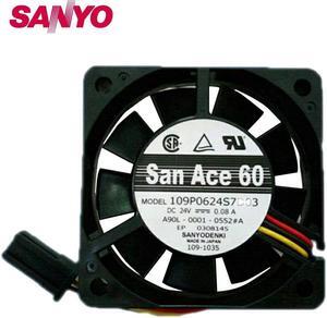 A90L-0001-0552 # A Fan 109P0624S7D03 6015 24V 0.08A