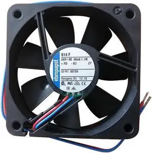 TYP 614F original ebmpapst high-end silent cooling fan 24V 1.1W 6015 new fan