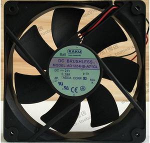 Original KAKU AD1224HB-A71GL 24V 0.19A 12025 12CM chassis cooling fan