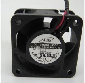 Original ADDA AD0424HB-C50 24V 0.09A 4CM 4020 2-wire inverter cooling fan