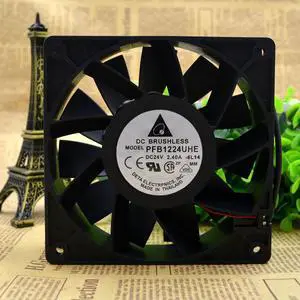 PFB1224UHE new Delta 12038 24V 2.40A 12CM large air volume violent inverter fan