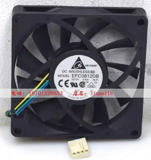 Original Delta EFC0812DB-4L31 8015 8CM CPU large air volume 4 line PWM temperature control cooling fan