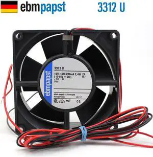 ebmpapst 9232 can run in water DC 12V 0.2A IP68 3312U waterproof axial fan