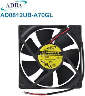 Brand new original Taiwan ADDA fan AD0812UB-A70GL 8025 DC12V 0.30A cooling fan