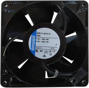 Ebmpapst 5908 cooling fan, size 127 x 127 x 38mm 115 V AC, air flow 206m3/h, 3100rpm Axial fan