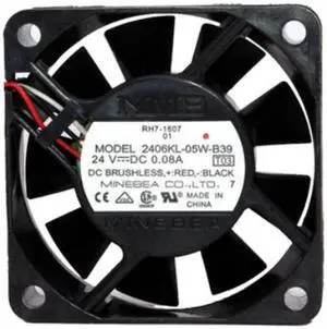 Brand new original NMB 2406KL-05W-B39 24V 0.08A 6CM inverter cooling fan