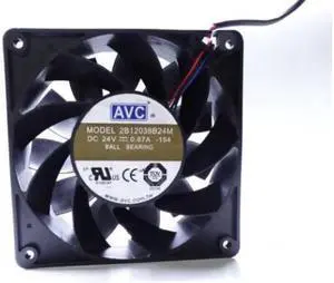 New AVC 12CM 2B12038B24M 12038 24V 0.87A high power server fan